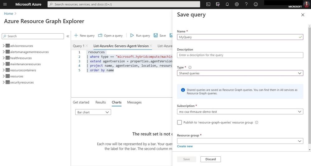 Save Shared Azure Resource Graph Query