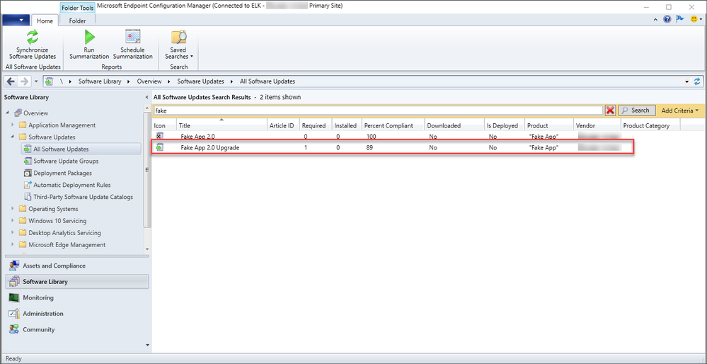FakeApp 2.0 Upgrade in Configuration Manager