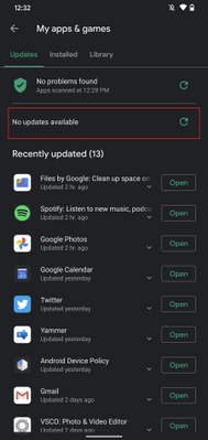 Google Play Store - Manually update apps