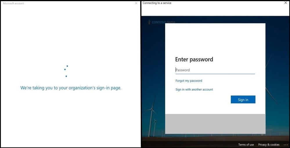Sign in Page with Password