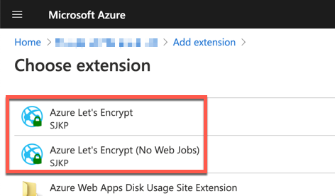 Let's Encrypt SSL Certificate to Azure Functions