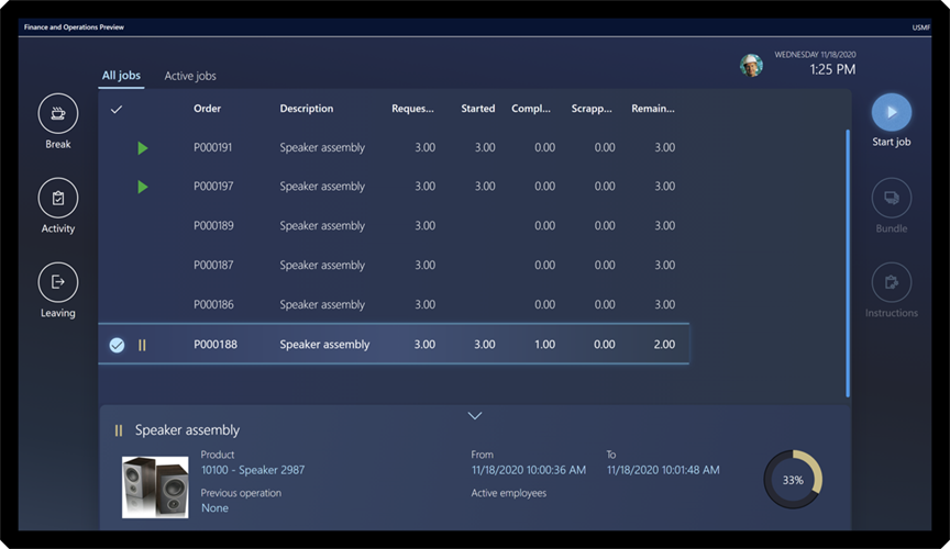 a screenshot of a supply chain management app