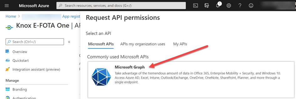 API permissions request for Microsoft Graph