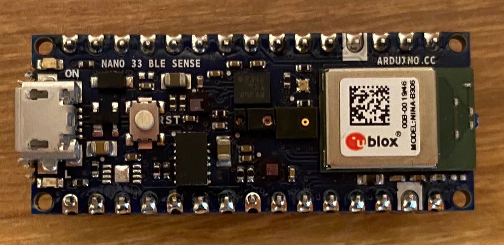 Arduino Nano 33 BLE sense board