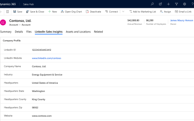 Smarter sales planning with LinkedIn Sales Insights for Dynamics 365 Sales