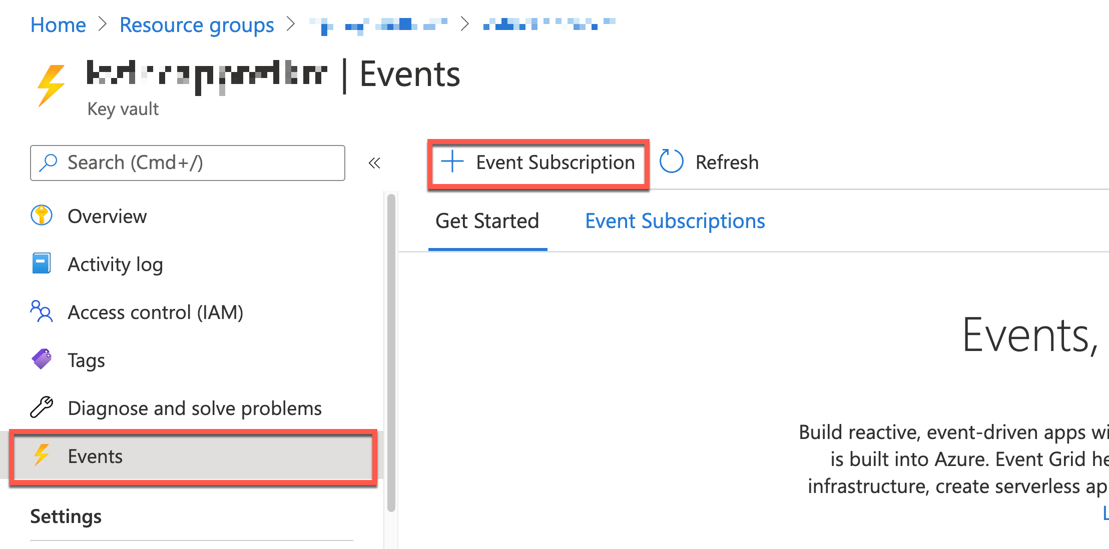 Event Subscription Button