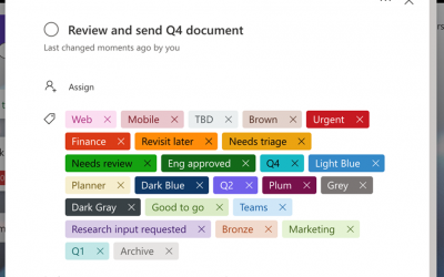 Planner in Message center, more labels are coming for all government cloud customers.