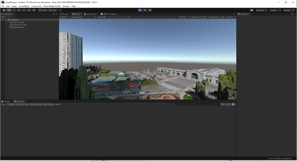 Exploring the Whole World in VR with Bing 3D Maps and MRTK
