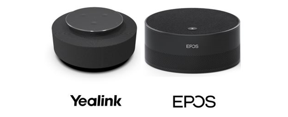 Intelligent speakers from Yealink and EPOS.