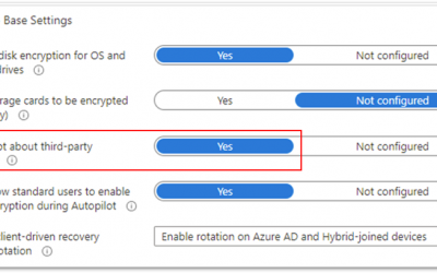 Configuring BitLocker encryption with Endpoint security