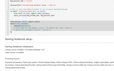 MSTICPy and Jupyter Notebooks in Azure Sentinel, an update