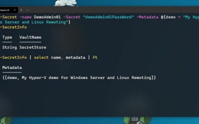 Stop typing PowerShell credentials in demos using PowerShell SecretManagement