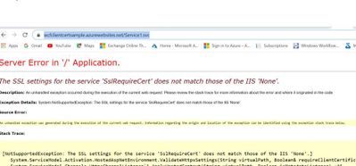Setting up Client Certificate Authentication for WCF Service hosted as an Azure Web App