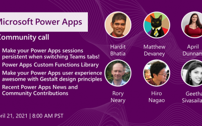 Power Apps Community Call – April 2021