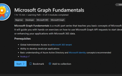 Microsoft Graph Fundamentals learning path – Module 1