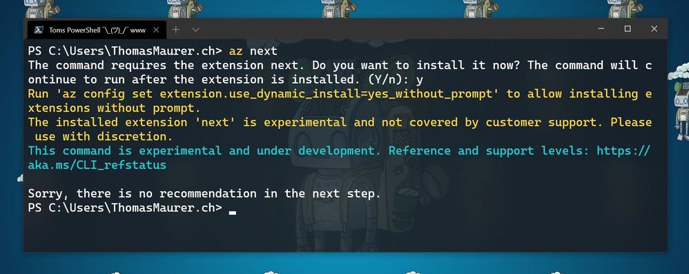 Install Az next