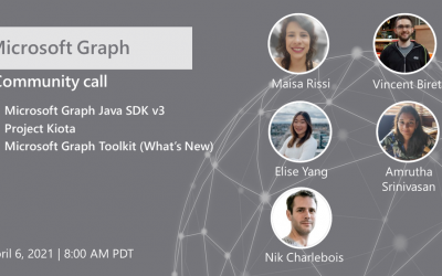 Microsoft Graph community call – April 6th, 2021