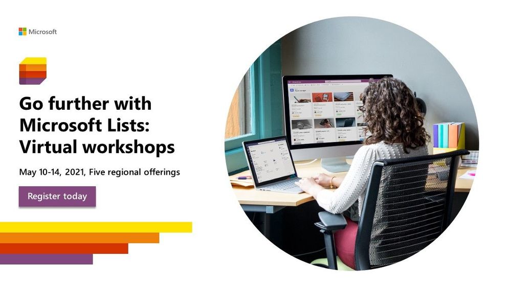 "Go further with Microsoft Lists" - five, free Microsoft workshops across time zones (May.10-14.2021)