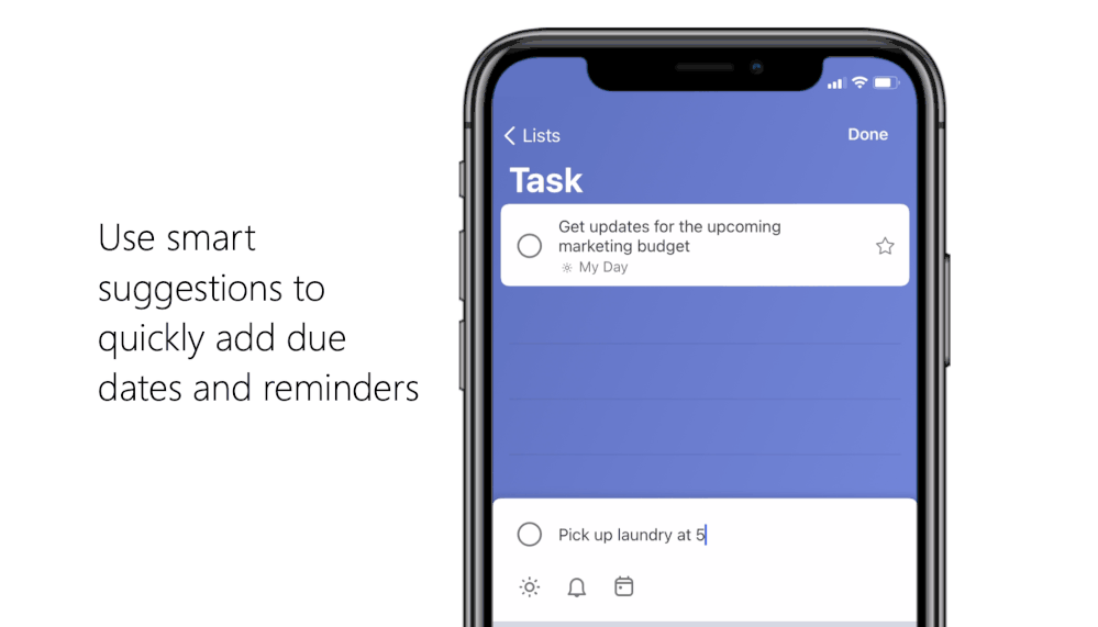 Intelligent suggestions for Task Details.gif