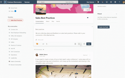 Using Yammer and OneDrive to connect your workforce