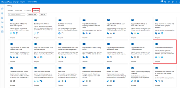 Figure 1: Knowledge Center in Azure Synapse