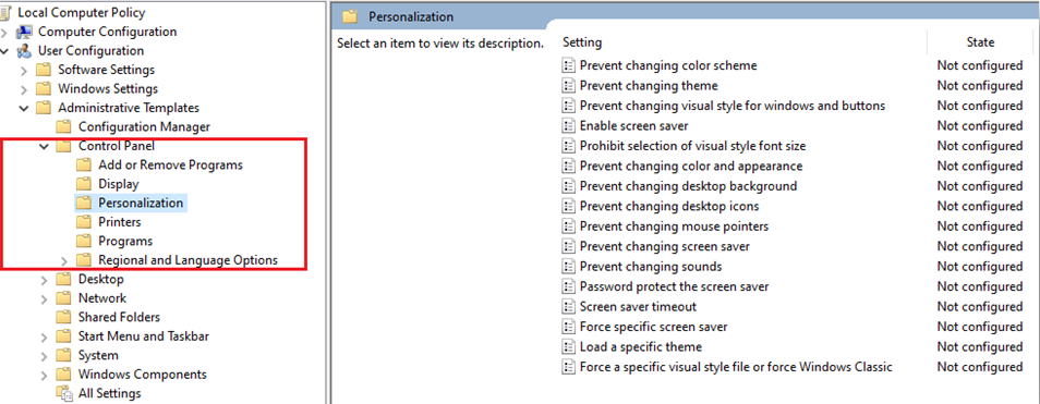 Figure 2: Control Panel