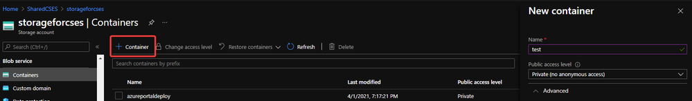Create container 2