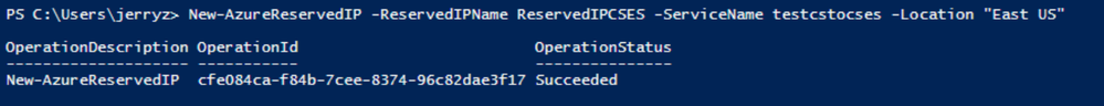 Keep the IP to classic reserved IP