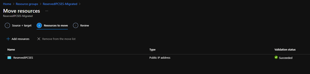 Move public IP to specific resource group 2