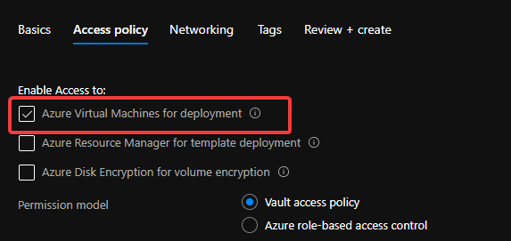 Create Key Vault 3