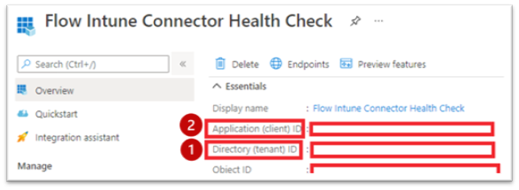Overview of the Flow Intune Connector Health Check.