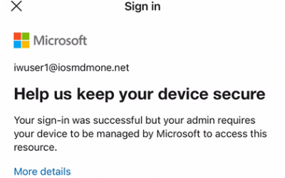 Setup Assistant with Modern Auth for ADE (iOS/iPadOS 13+ and macOS 10.15+) – Intune Public preview