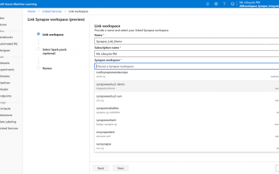 Big data preparation in Azure Machine Learning – powered by Azure Synapse Analytics