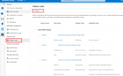 Azure Purview resource set pattern rules available in Public Preview