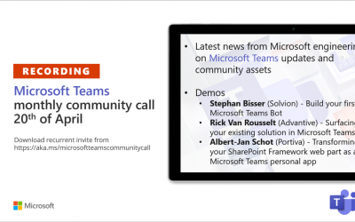 Microsoft Teams Community Call – April 2021