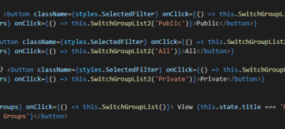 React Groups and Teams Filters