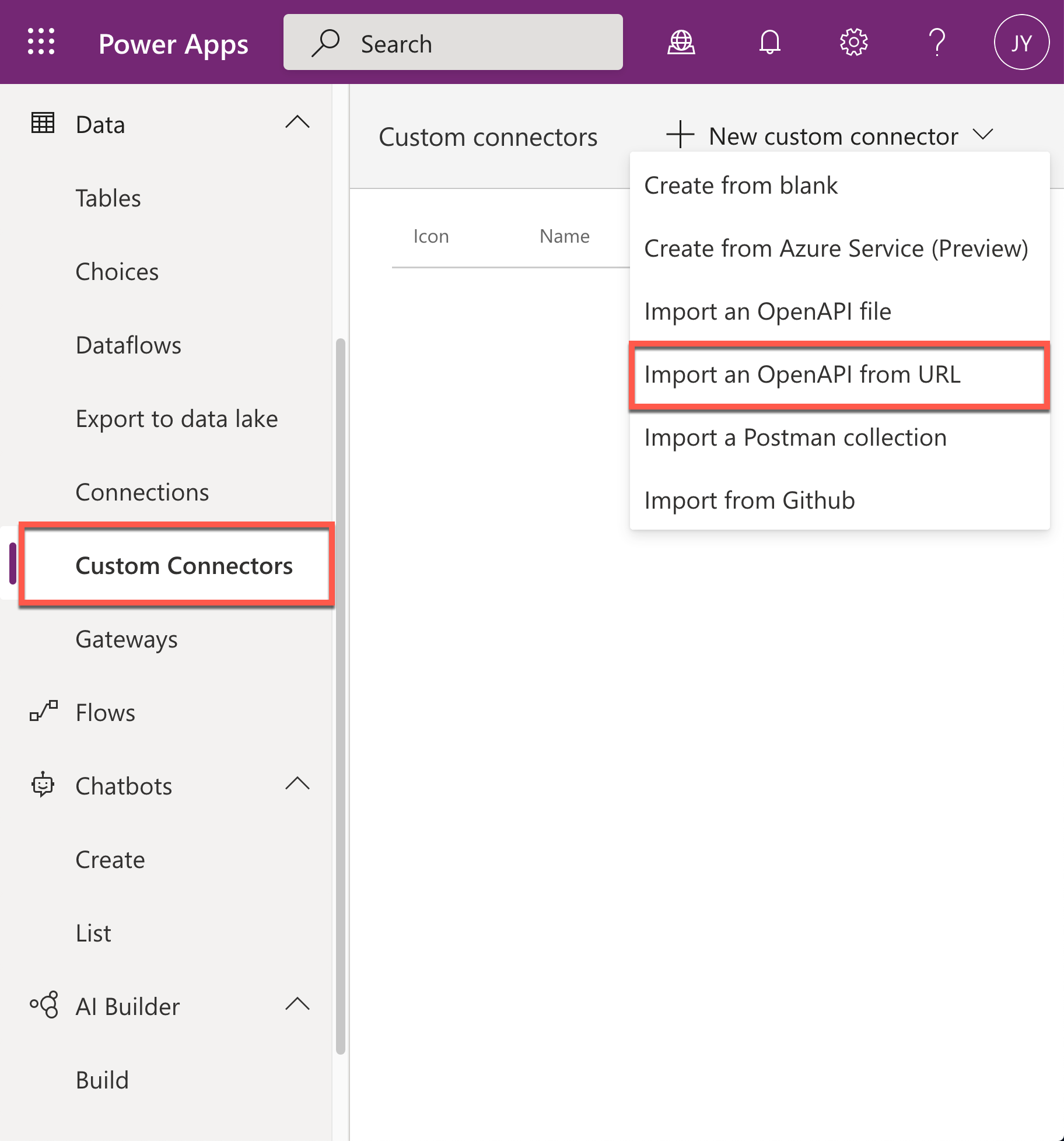 Import OpenAPI from URL