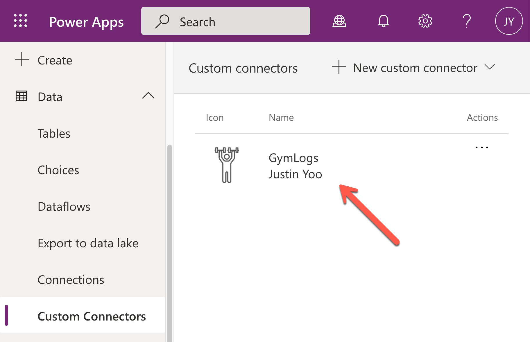 Custom Connector Created