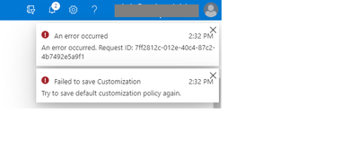 Known Issue: Customization policy for apps fails to save when logo is too large