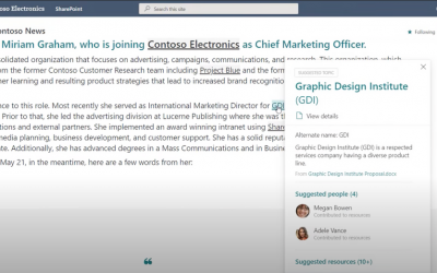 Control & Management of Microsoft Viva Topics