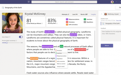 Reading Progress in Microsoft Teams – Improve student reading fluency, save time and track progress