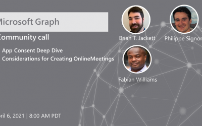 Microsoft Graph community call – May 2021