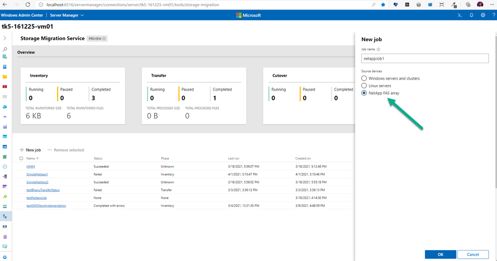 Storage Migration Service now supports NetApp