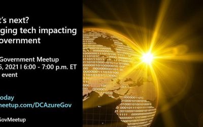 Azure Gov DC Meetup Online: What’s next? Emerging tech impacting US government