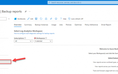 Azure Backup Center – Report on and Optimize your Backup environment.