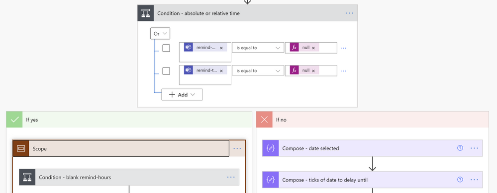 Checking to see whether absolute or relative time delay has been inputted