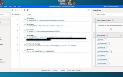 Upload Files to Azure Blob Storage using Power Automate Desktop