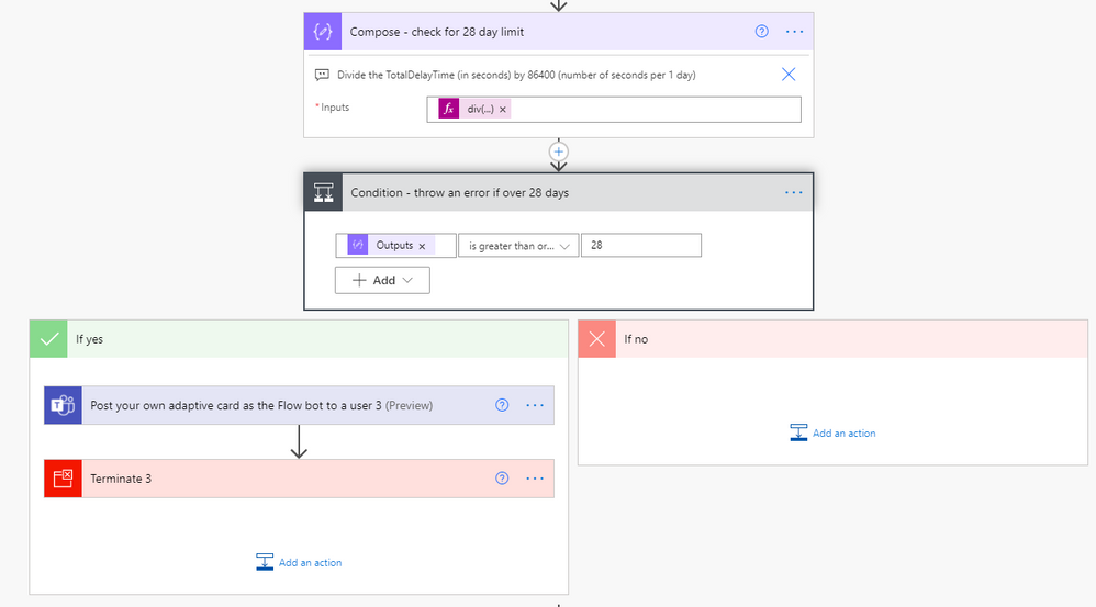 Double checking that the user has entered a date no further than 28 days out to ensure the flow doesn't time out