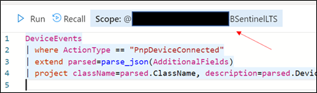 Retrieve the ADX scope for external use from Azure Sentinel.