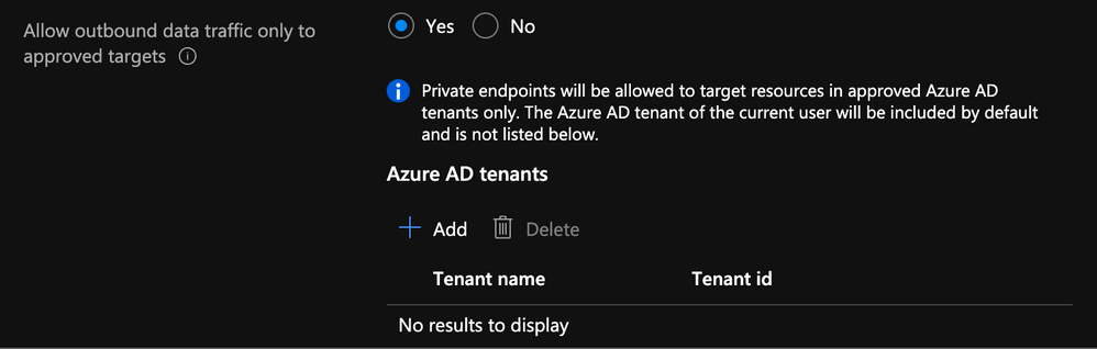 Specify AD Tenant
